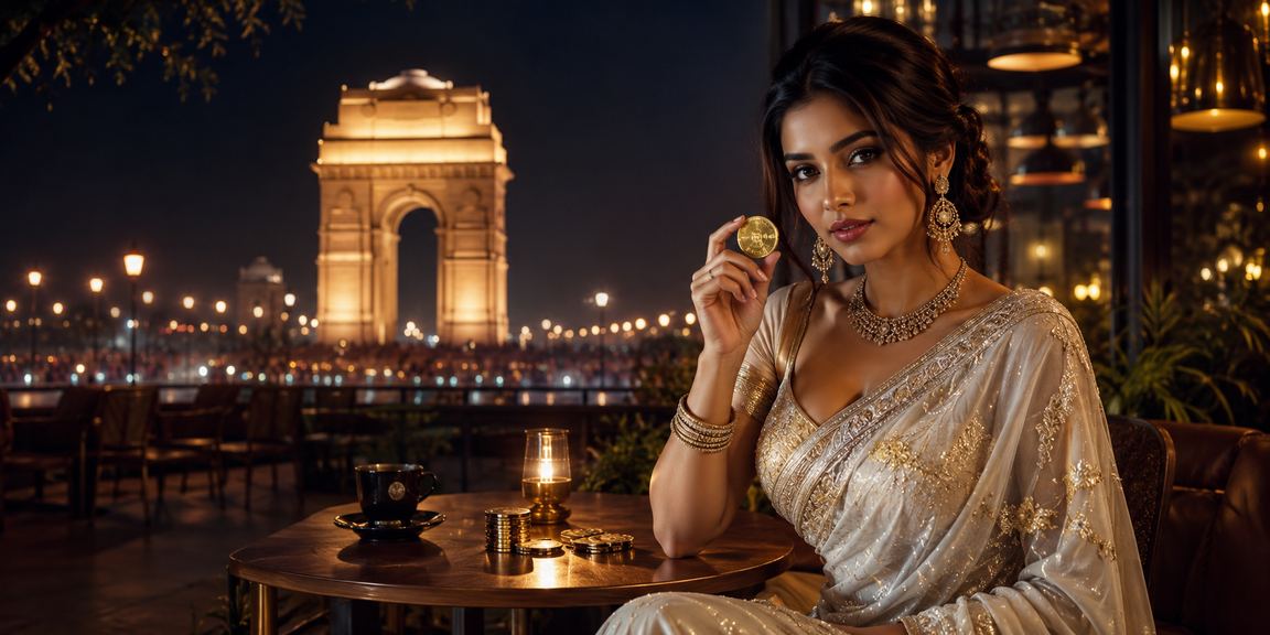Players enjoying Teen Patti card game in traditional attire near India Gate, Delhi
