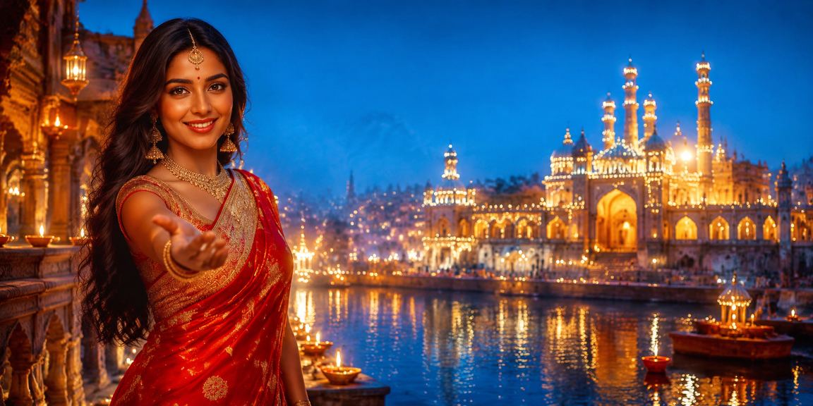 Indian woman playing slots on mobile at home in Lucknow